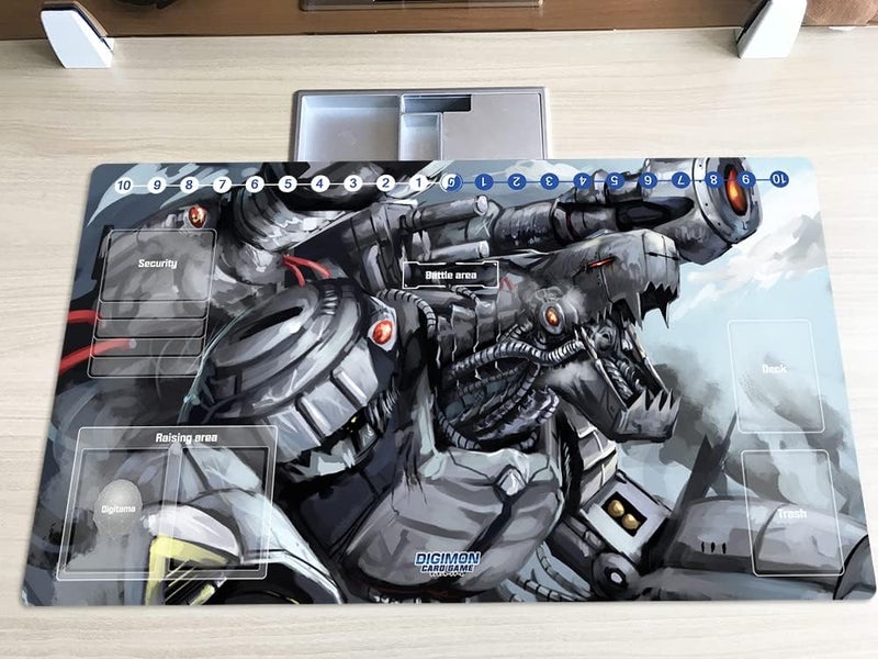 Mlikemat New DTCG Duel Playmat Digimon Machinedramon Trading Card Game TCG CCG Mat Pad + Free Bag (ZD002-581-SM) - Image 2
